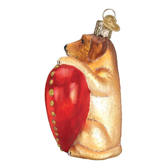 I Love My Dog Christmas Ornament with Keepsake Box | Old World Christmas | NWT - Picture 2 of 8